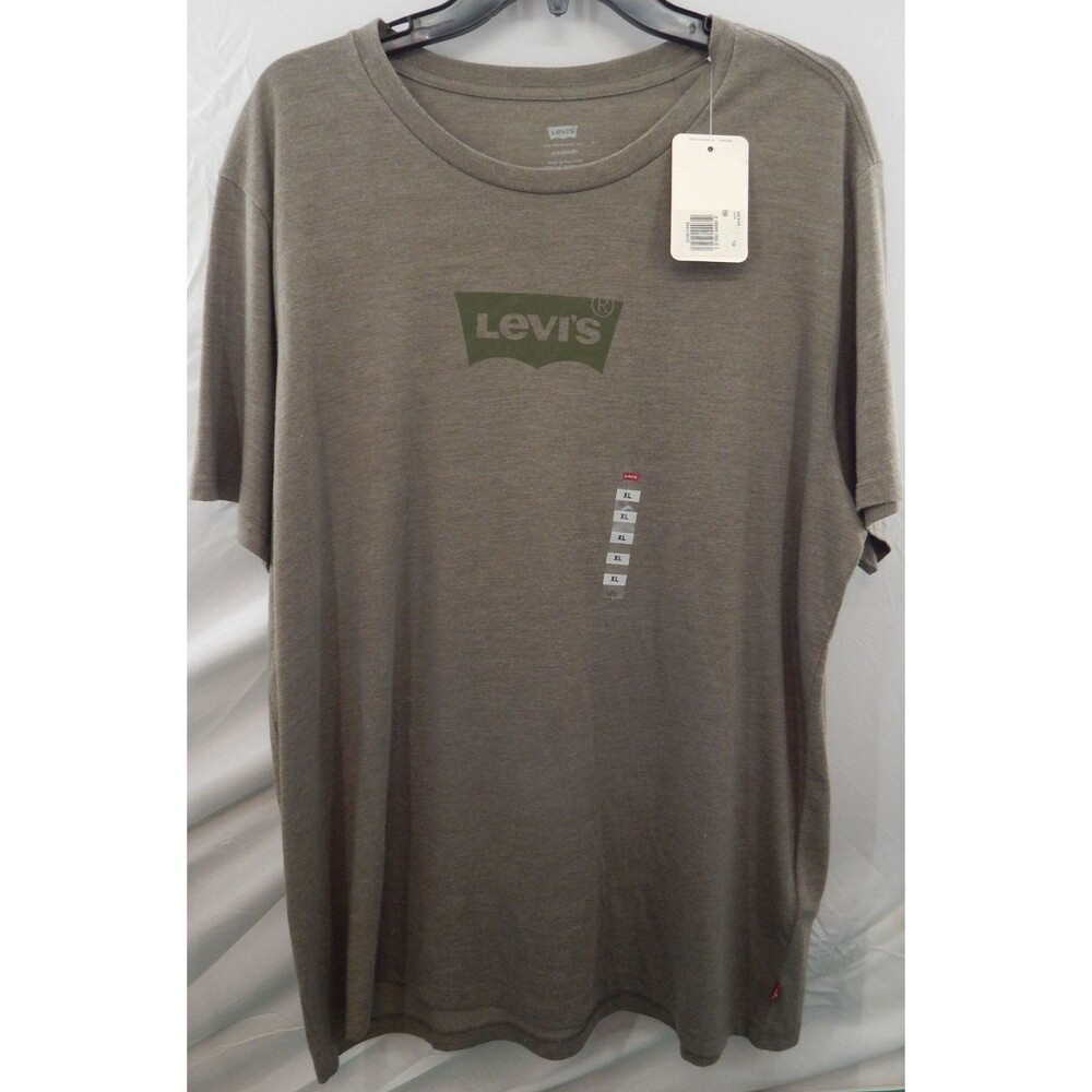 Levi's Men's X-Large Sage Green Spellout Logo Cotton T-shirt Soft Tee NWT XL
